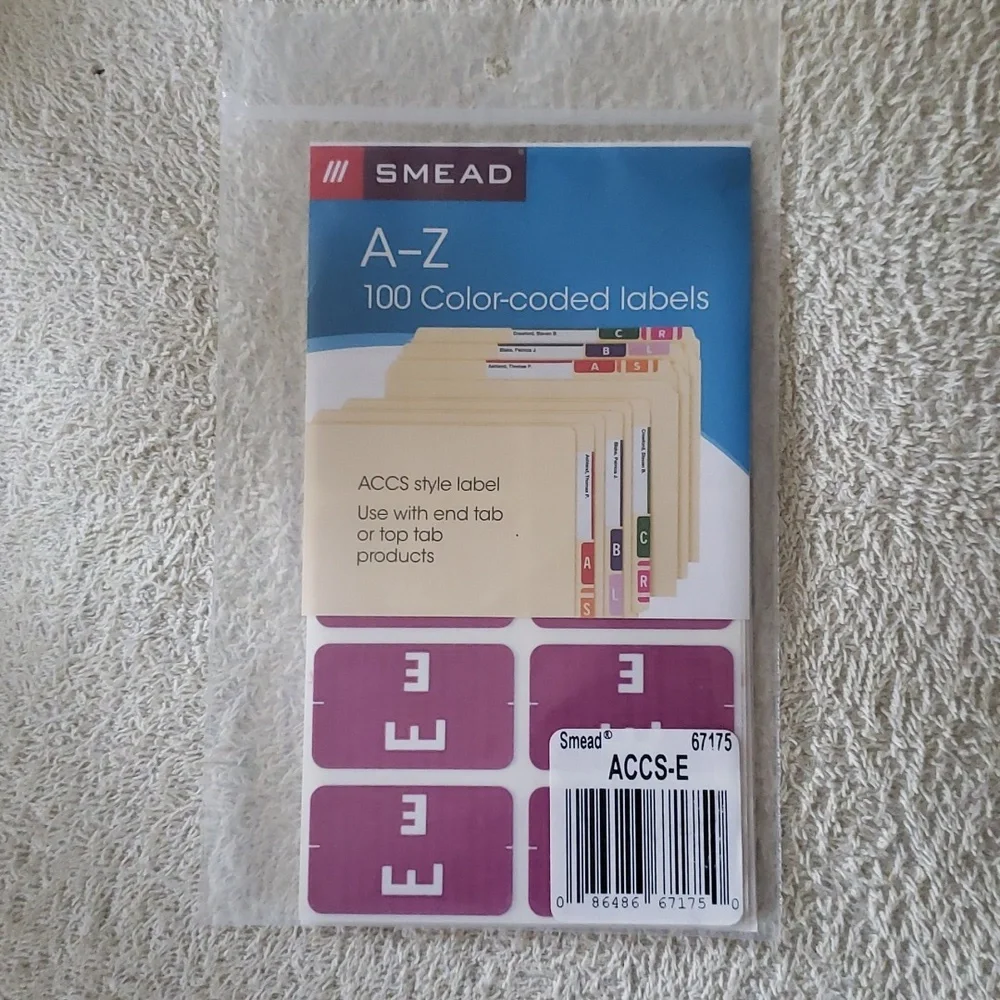New Smead Color Labels 